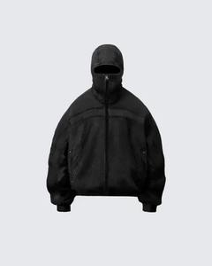 New Balaclava Hoodies for <b>Men</b> Washed Cotton <b>Cardigan</b> Ninja Pullover Zipper Raw Edge Retro Streetwear Couple LLU - Product Image 6
