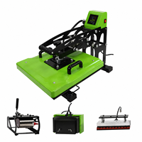 Presse à chaud semi-automatique 4 en 1 38*38 pour t-shirts, mugs, casquettes, stylos, équipement d'impression par transfert par sublimation multifonction