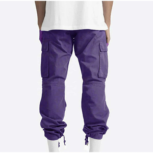 Pantalones holgados de algodón de marca personalizada de lujo, secado rápido, múltiples bolsillos, diseño personalizado y logotipo, ropa de calle, pantalones vaqueros de estilo, venta al por mayor - Product Image 6