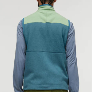 Vestes en molleton gilets poches fermeture éclair vestes sans manches hommes chauffe-corps hiver polaire gilet pour hommes OEM - Product Image 4