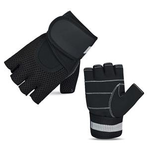 Gants de sport unisexes respirants pour la musculation, demi-doigts, avec support de poignet et protection antidérapante de la paume pour la musculation et les sports - Product Image 2
