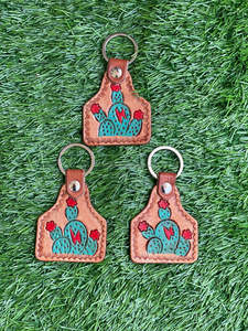 Llaveros de cuero tallados a mano, llaveros de cuero con forma exótica bonita, accesorios de cuero, llaveros bonitos para unisex - Product Image 2