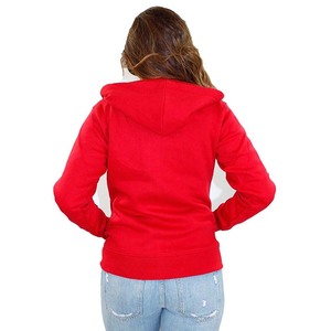 Sudadera con capucha de invierno para mujer, con estampado, cremallera completa, manga larga, holgada, con bolsillos, térmica, 100% algodón, forro polar, cortavientos - Product Image 3