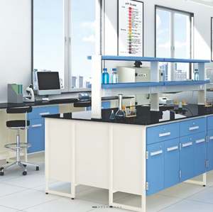 โต๊ะแลปเหล็กสไตล์อุตสาหกรรมโต๊ะทำงานเฟอร์นิเจอร์ห้องแล็บเหล็กสำหรับทันตกรรมโรงเรียนการแพทย์และชีววิทยาและการใช้งานในห้องปฏิบัติการฟิสิกส์ - Product Image 3