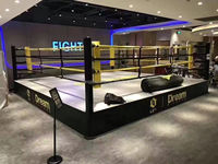 Usine internationale exportation directe Logo personnalisé MMA anneau de combat octogonal IBF standard anneau de boxe pour l'entraînement de compétition