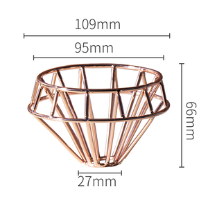 Cafetière à Gouttes Mini Portable et Durable en Forme <span class=keywords><strong>de</strong></span> Diamant Écologique Caf Filtre à <span class=keywords><strong>Café</strong></span> en Acier Inoxydable 304 - Product Image 3