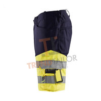 Shorts de travail haute visibilité avec logo personnalisé disponibles pour la sécurité routière, l'entrepôt et la construction