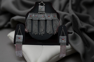 Multi meena Chain Work Afghani <b>Choker</b> Necklace For <b>Women</b> And Girls High Quality Fresh Design New Collection Of Tassel Necklaces - Product Image 4