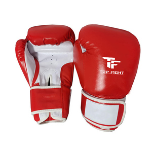 Guantes de Boxeo de Cuero Cómodos con Correa de Velcro, Logotipo Privado OEM, Guantes de Entrenamiento para Hombres - Product Image 1