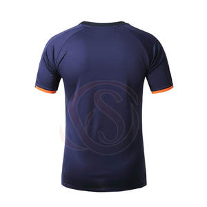Prix raisonnable, nouvelle arrivée, maillots de football pour hommes en polyester sublimé à 100%, nouveau style, séchage rapide, respirant, manches courtes - Product Image 3