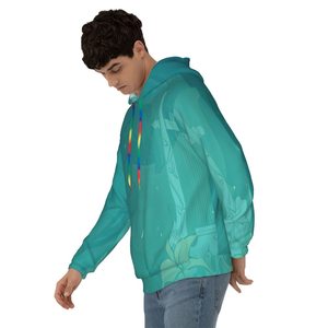 Sudadera con capucha unisex de algodón de peso pesado logotipo impreso en 3D diseño de gran tamaño transpirable con cuello con capucha logotipo personalizable para hombres - Product Image 4