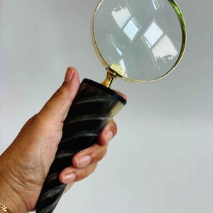 Buffalo Horn Handle <b>Magnifying</b> Glass Handcrafted for Precision Reading and Classic Vintage Style High Quality - Product Image 4