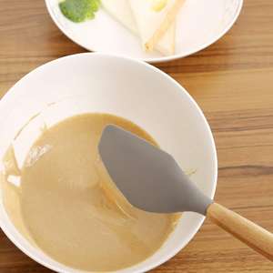 Ensemble d'ustensiles en bois écologiques de qualité supérieure avec longues poignées, design personnalisé, cuillère en bois plate et sûre, export en vrac - Product Image 5