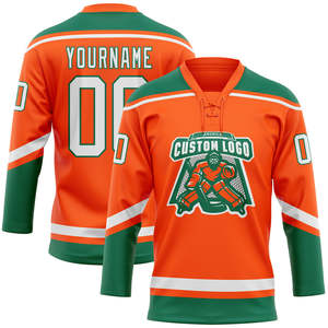 Top Sublimation Ice Hockey Wear Breathable Customized Adult Youth Ice Hockey Jerseys for Unisex - Product Image 5