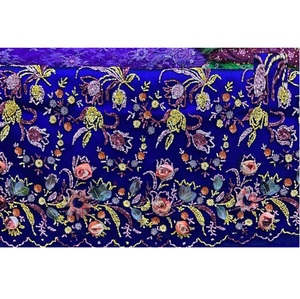 Alta demanda de tela de encaje de tul con cuentas 3D de lujo para vestidos de novia vestidos de graduación y diseño de moda disponible para cantidad a granel - Product Image 2