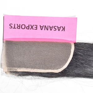 Vente en gros 6*6 Fermeture et machine double trame Traitement indien Cheveux bruts pas cher Beige couleur naturelle tissage Extensions de cheveux humains - Product Image 1