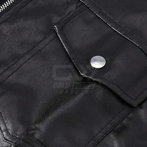 Dernière conception de gilet en cuir pour hommes en gros à bas prix gilet en cuir confortable et respirant fabriqué au Pakistan - Product Image 5