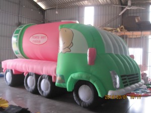 Camion gonflable électrique avec bouteille de lait pour la publicité de marque, type ballon, utilisant une pompe à air - Product Image 5