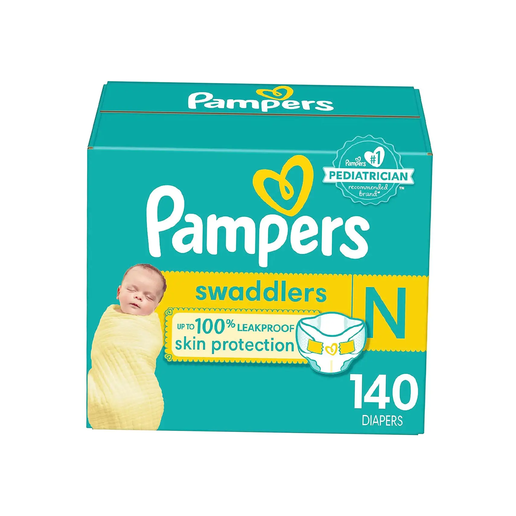 Pampers Swaddlers Neugeborene Windeln-Größe 0, 140 Count - Ultra Soft Einweg Baby Windeln Großhändler