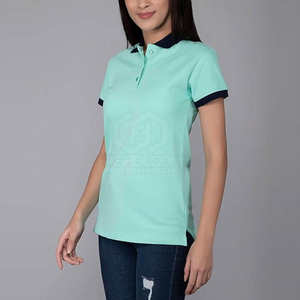 OEM Best-seller T-shirt polo pour femmes T-shirts polo de haute qualité pour dames avec motifs personnalisés et couleurs Chemise élégante - Product Image 5