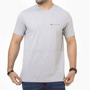 Color sólido Venta en línea Hombres Camiseta Tela suave Hecho en fábrica Hombres Camiseta Street Wear Hombres Camiseta - Product Image 1