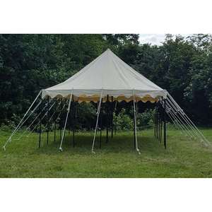 Large Medieval Stretch Tent Windproof Durable Sports or Church Tent with PVC Polyester Cover Canvas Side <b>Wall</b> for Big Events - Product Image 3