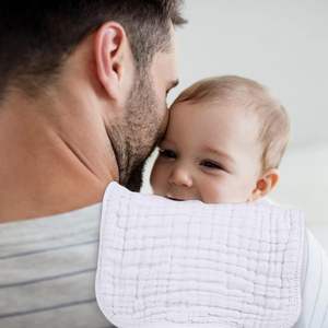 ผ้าเช็ดน้ำลายเด็กอ่อน ผ้ามัสลินเนื้อนุ่ม 100% ผ้าฝ้าย 6 ชั้น ซึมซับดีเยี่ยม มีหลายสีให้เลือก - Product Image 5