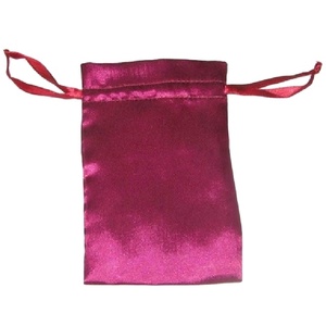 Elegant Cosmetics Storage Travel <b>Bag</b> Simple Shining Satin Drawstring Pouch Organza Woven Indian Made Gift <b>Packaging</b> Promotional - Product Image 6