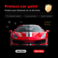 Film de protection de peinture pour voiture en TPU blanc, film protecteur auto-réparateur, anti-UV, hydrophobe, résistant aux rayures, rouleau de PPF pour voiture