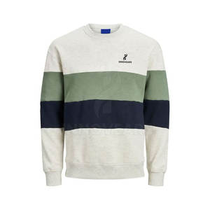 Sudadera transpirable de alta calidad para hombre, Jersey de invierno informal de algodón con patrón sólido teñido liso para la venta en línea - Product Image 1