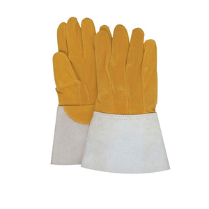 Best Price Cow Hide <b>Leather</b> Welding <b>Gloves</b> With Excellent Quality Heat Resistant <b>Long</b> <b>Leather</b> Tig Welding <b>Gloves</b> - Product Image 5
