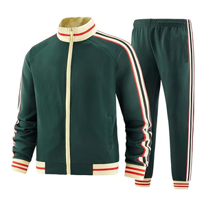 Most Popular 2024 <b>Men</b> <b>Track</b> Suits Sets Long Sleeve Full-zip Sweatsuit Active <b>Jackets</b> and Pants - Product Image 1