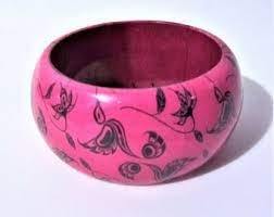 Anneaux enracinés en bois bijoux de bracelets - Product Image 2