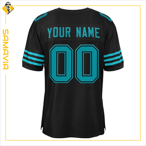 SAMAVIA Unisex logotipo personalizado y Diseño de equipo camiseta de fútbol transpirable para adultos impresión por sublimación con nombre y Club/Liga - Product Image 3