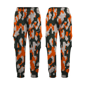 <b>Men's</b> <b>Lightweight</b> Streetwear Style <b>Cargo</b> Pants Custom Printed Allover Graphic Print Multi-Pocket <b>Trousers</b> Elastic Waist OEM - Product Image 4