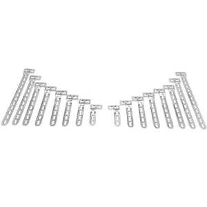 Juego de 16 placas de fijación tipo L de 5.0 mm, instrumentos quirúrgicos ortopédicos veterinarios de acero inoxidable, kit de implantes - Product Image 1