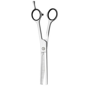 Tijeras de peluquero Razor Edge, tijeras de adelgazamiento de 6 "para los dedos con reposapiés, tijeras de adelgazamiento personalizadas de acero inoxidable con reposapiés para los dedos - Product Image 5