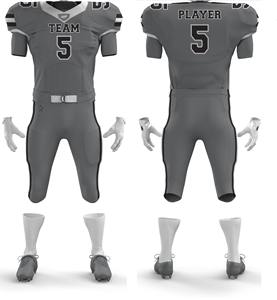 Prix usine Sublimation 12 Panneau Maillot de match de football américain Maillots personnalisés Uniforme de football américain Uniformes de match d'équipe - Product Image 4