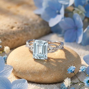 แหวนหมั้นเพชรโมอิสซาไนต์ทรงมาร์คีส์สั่งทำพิเศษจาก Jeulia ทอง 10K/14K/18K หรือแพลตตินัม รับรองโดย IGI - Product Image 6