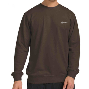 Patchs de logo brodé personnalisés pull sweat-shirt créateur de mode coton éponge française hommes sweat-shirt à col rond - Product Image 2