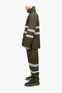 Combinaison de pluie réfléchissante de haute qualité et résistante pour le travail en extérieur, veste et pantalon imperméables, vêtements industriels et de sécurité pour le camping - Product Image 2
