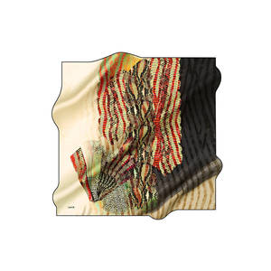 Fashion Polyester Cotton <b>Square</b> <b>Scarf</b> with Geometric Pattern - Product Image 1