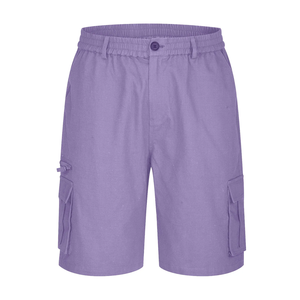Vêtements pour hommes avec service OEM Short cargo décontracté de grande taille Pantalon design personnalisé Pantalon cargo d'été élégant de couleur unie - Product Image 4