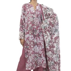 Traje de Tres Piezas Shalwar Kameez Bordado de Diseñador Tilla, Ropa Formal para Mujer, Conjunto de Vestido Étnico con Dupatta Pesada y Pantalón - Product Image 4