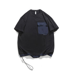 Camiseta de manga corta de verano para hombre, ropa informal de Color sólido, camiseta para hombre, camiseta de tela transpirable, camiseta Polo para hombre - Product Image 1