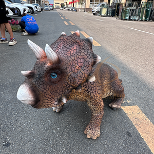 Anjing dinosaurus bayi robot simulasi listrik animatronik untuk taman hiburan - Product Image 3