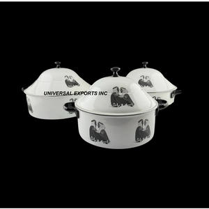 Nouvelle marmite en métal de luxe à double paroi, design Meena, chauffe-plat décoratif, vente en gros, nouveauté - Product Image 4