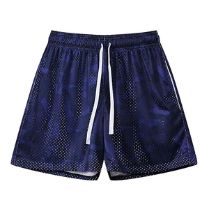 Short en maille ample oversize Casual Street Wear Short pour homme avec étiquette et étiquette personnalisées - Product Image 1