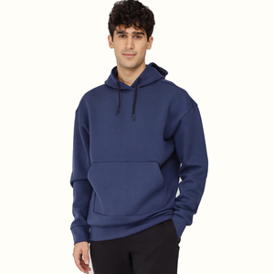 OEM pull à capuche oversize pour hommes, grande taille, haut à manches longues, couleur unie 100% coton, technique de teinture unie pour l'hiver, échantillon gratuit - Product Image 1