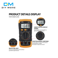 Multimètre Numérique LCD A830L Électrique, Testeur de Courant, Voltmètre, Ampèremètre Portable, Tension CC CA, Diode et Fréquence